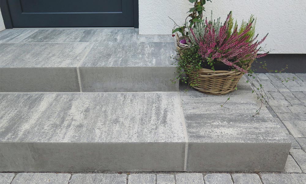 Linea Blockstufe 100 x 40 x 15 cm granitgrau-schattiert