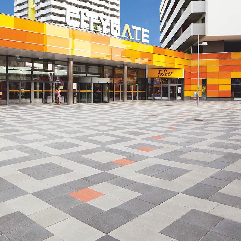 Citygate Wien Linea VG4 Pflasterplatte platin-hell anthrazit Friedl Steinwerke Citygate Wien Linea VG4 Pflasterplatte platin-hell anthrazit Friedl Steinwerke