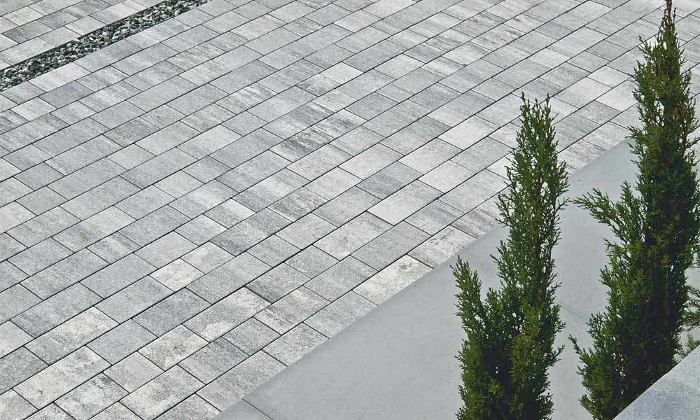 Arret B15 VG4 Kombipflaster granitgrau-schattiert Arret B15 VG4 Kombipflaster granitgrau-schattiert
