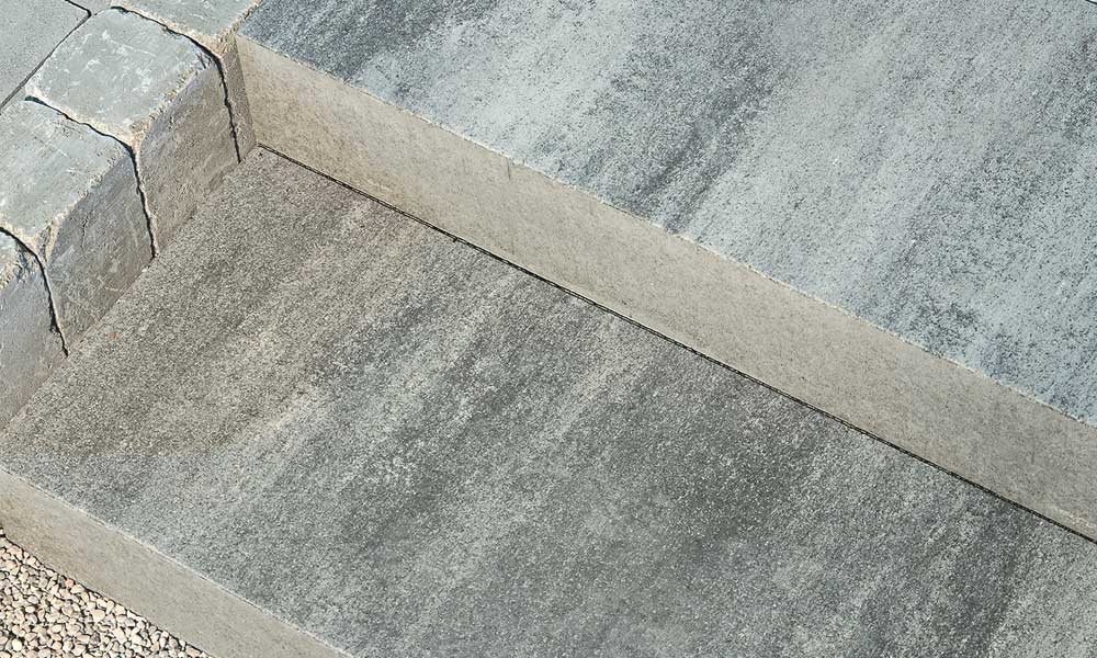 Linea Blockstufe 100 x 40 x 15 cm granitgrau-schattiert