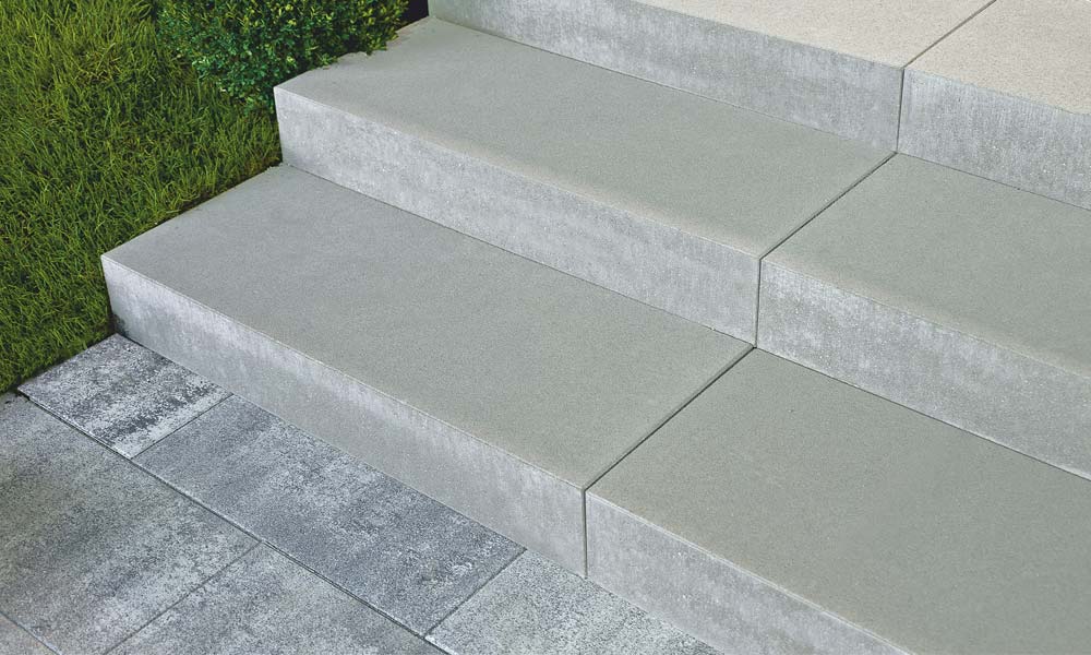 Linea Blockstufe 100 x 40 x 15 cm grau Linea Blockstufe 100 x 40 x 15 cm grau
