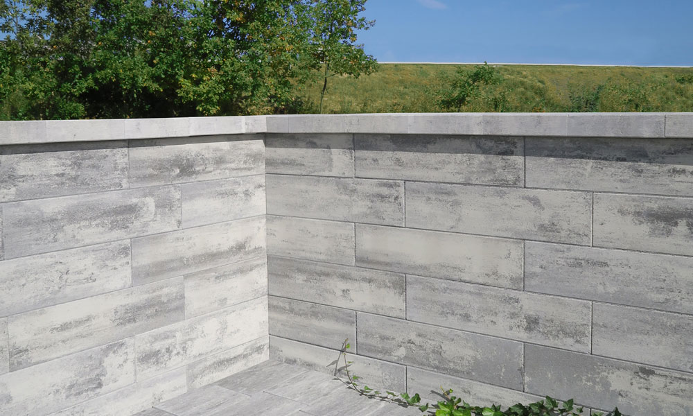 Modulus Pur Zaun- und Mauerstein granitgrau-schattiert Modulus Pur Zaun- und Mauerstein granitgrau-schattiert