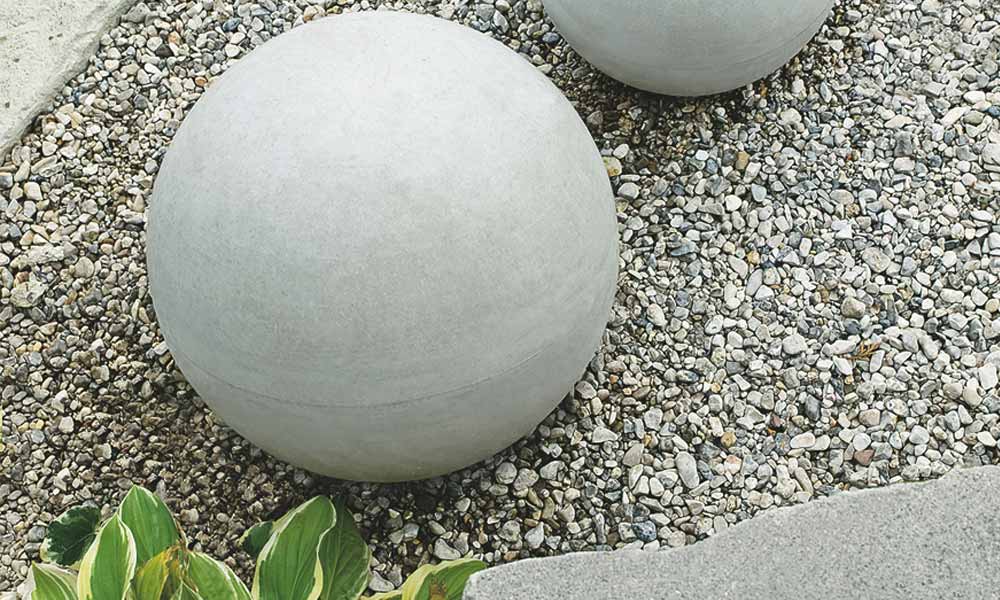 Betonkugel Bola 47 cm granit-schattiert