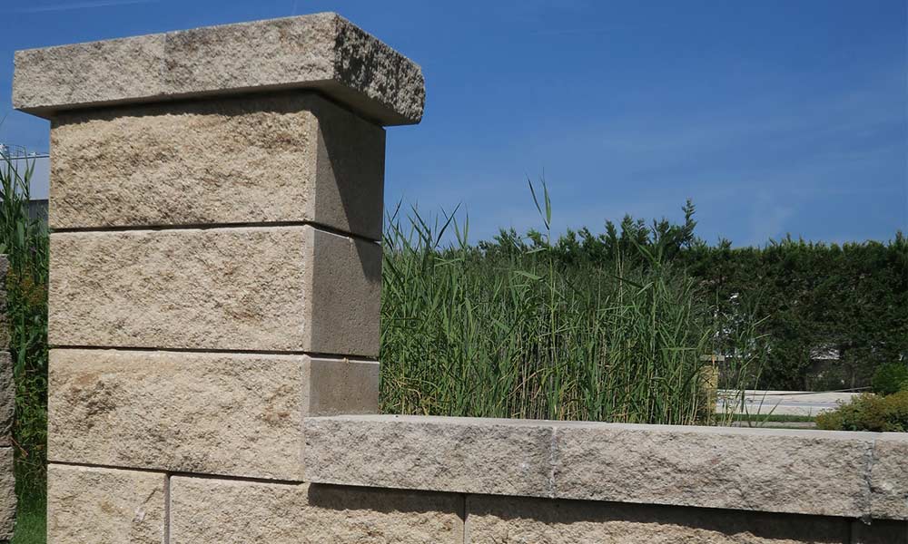 Faro Zaun Universalstein 40 x 20 x 15 cm kalkstein-schattiert