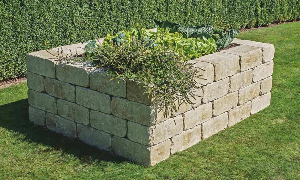 Blockstein Grado kalkstein-schattiert Blockstein Grado kalkstein-schattiert