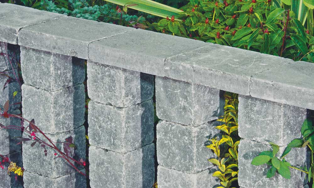 Zaun- und Mauerstein Grado anthrazit Zaun- und Mauerstein Grado anthrazit