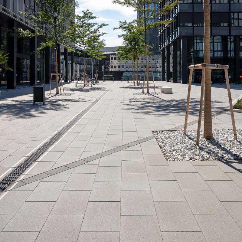 Quartier Belvedere Linea VG4 platin-mittel anthrazit Pflastersteine Friedl Steinwerke Quartier Belvedere Linea VG4 platin-mittel anthrazit Pflastersteine Friedl Steinwerke