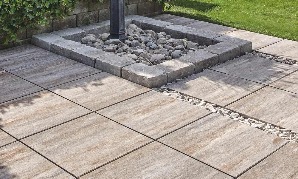 Largo Bodenplatte 59,8 x 59,8 x 5 cm basalt-schattiert Largo Bodenplatte 59,8 x 59,8 x 5 cm basalt-schattiert