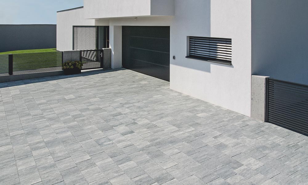 Limes Pflasterplatte granitgrau-schattiert Limes Pflasterplatte granitgrau-schattiert