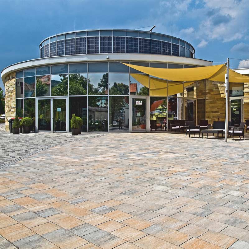 Quelle Bad Sauerbrunn Limes Pflasterplatte muschelkalk Friedl Steinwerke Quelle Bad Sauerbrunn Limes Pflasterplatte muschelkalk Friedl Steinwerke