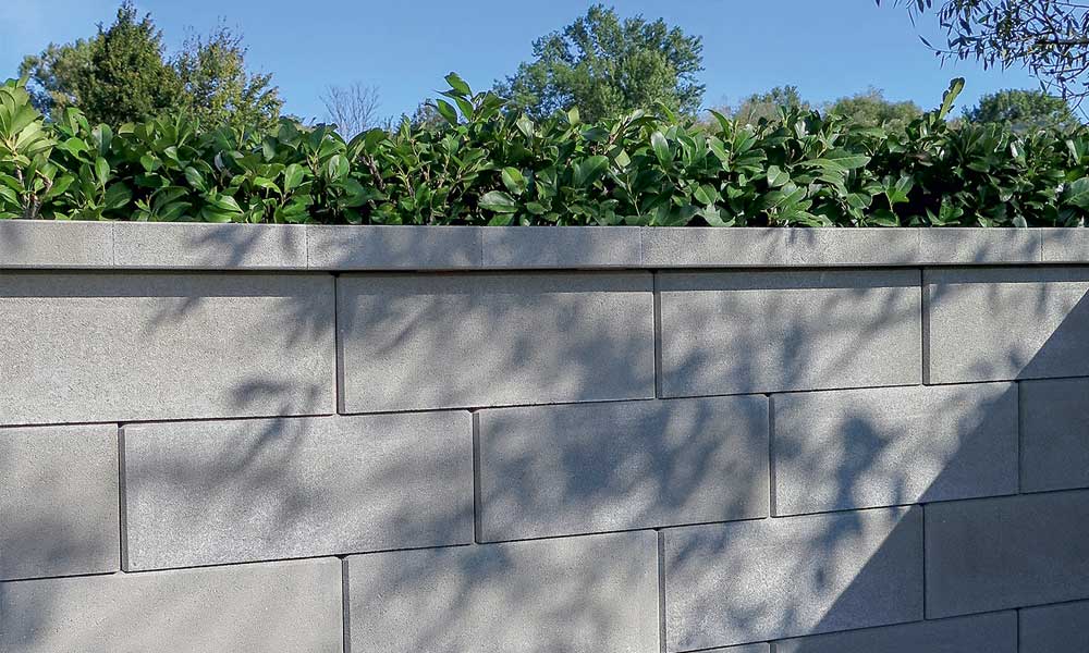 Standard Zaun- und Mauerstein grau Standard Zaun- und Mauerstein grau