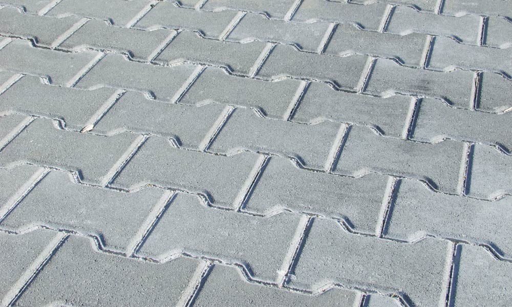 Doppelverbundstein mit Fase grau Doppelverbundstein mit Fase grau