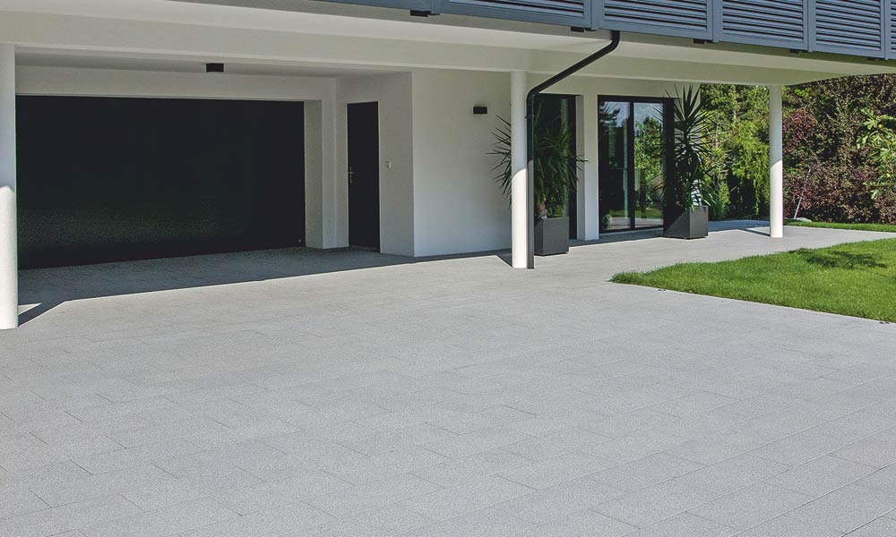 Linea VG4 Pflasterplatte 60 x 30 x 8 cm Edelsplitt anthrazit Linea VG4 Pflasterplatte 60 x 30 x 8 cm Edelsplitt anthrazit