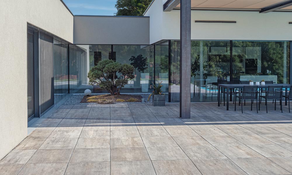 Largo Bodenplatte 89,8 x 59,8 x 5 cm basalt-schattiert Largo Bodenplatte 89,8 x 59,8 x 5 cm basalt-schattiert