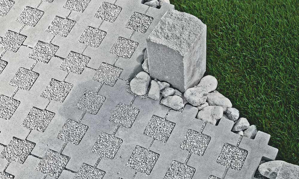 Rasengitter Quadro grau Rasengitter Quadro grau