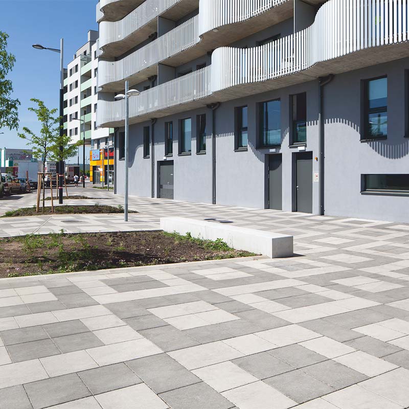 Citygate Wien Linea VG4 Pflasterplatte platin-hell anthrazit Friedl Steinwerke Citygate Wien Linea VG4 Pflasterplatte platin-hell anthrazit Friedl Steinwerke