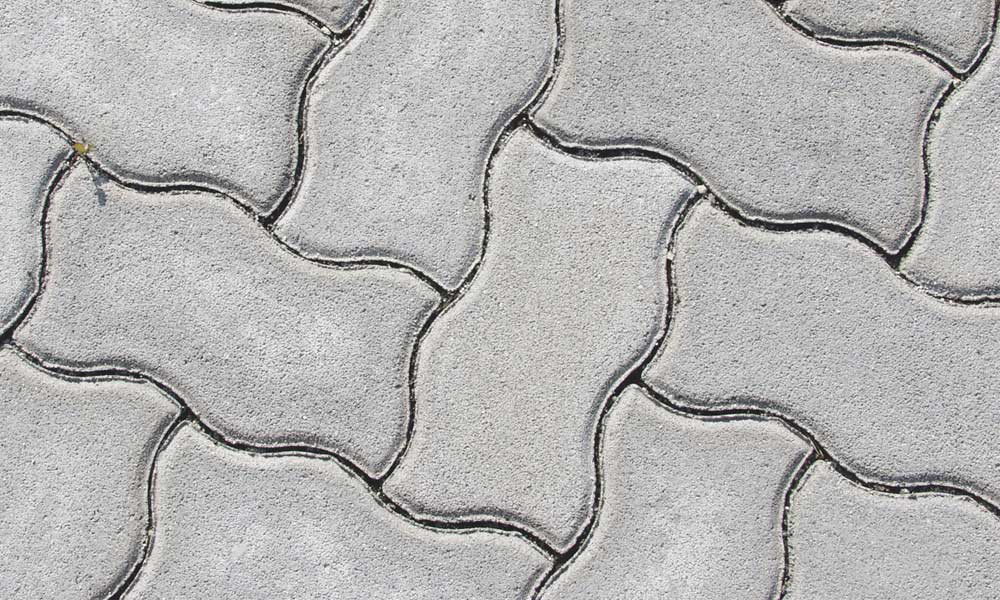 Wellenpflaster 24 x 12 x 8 cm grau