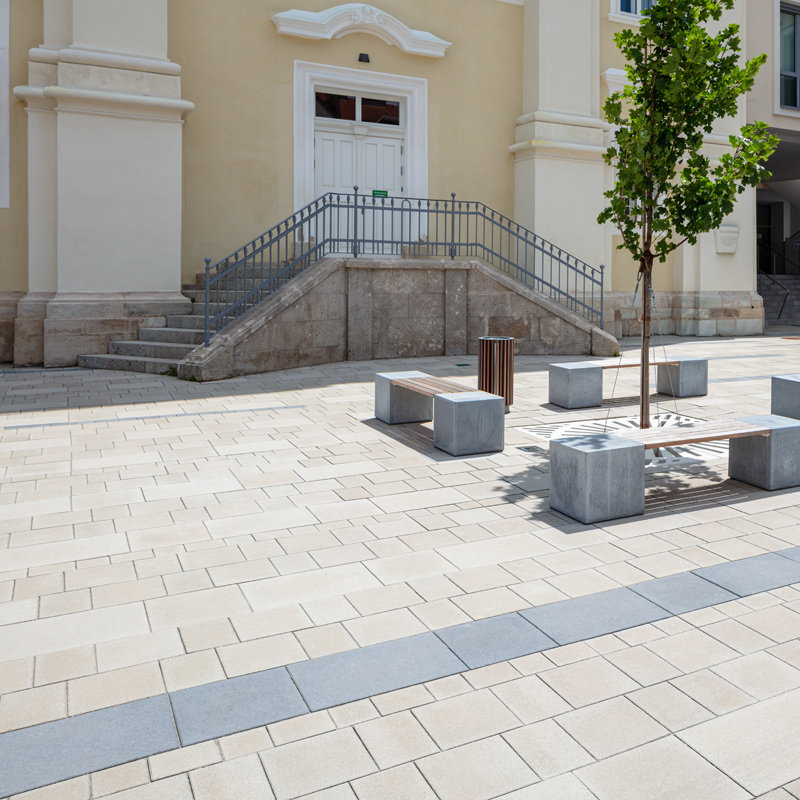 City Campus FH Wr. Neustadt Classic VG4 Pflaster grau platin dunkel Friedl Steinwerke City Campus FH Wr. Neustadt Classic VG4 Pflaster grau platin dunkel Friedl Steinwerke